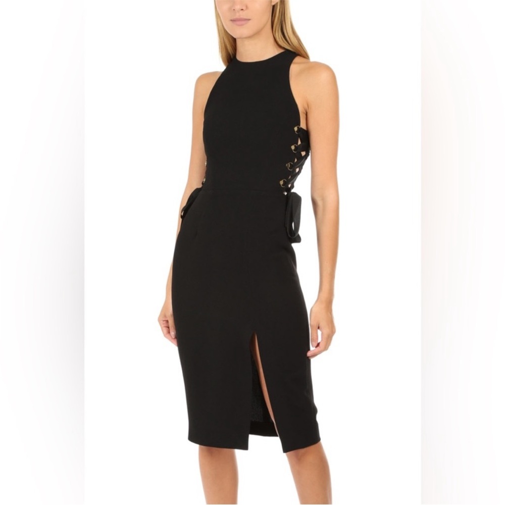 Zimmermann Black Midi Dress with Elegant Silhouette